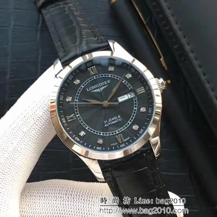 LONGINES浪琴 全自動機械 時尚商務男士腕表 WSS1207